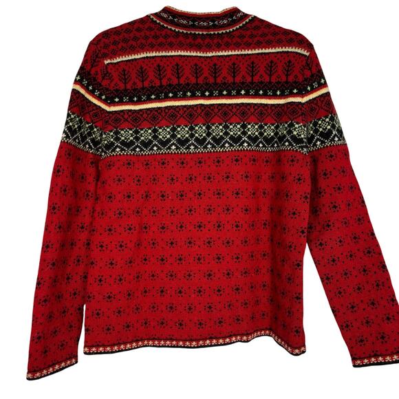 Telluride Clothing Co 100% wool Nordic pattern grandmacore size Medium - Picture 6 of 6